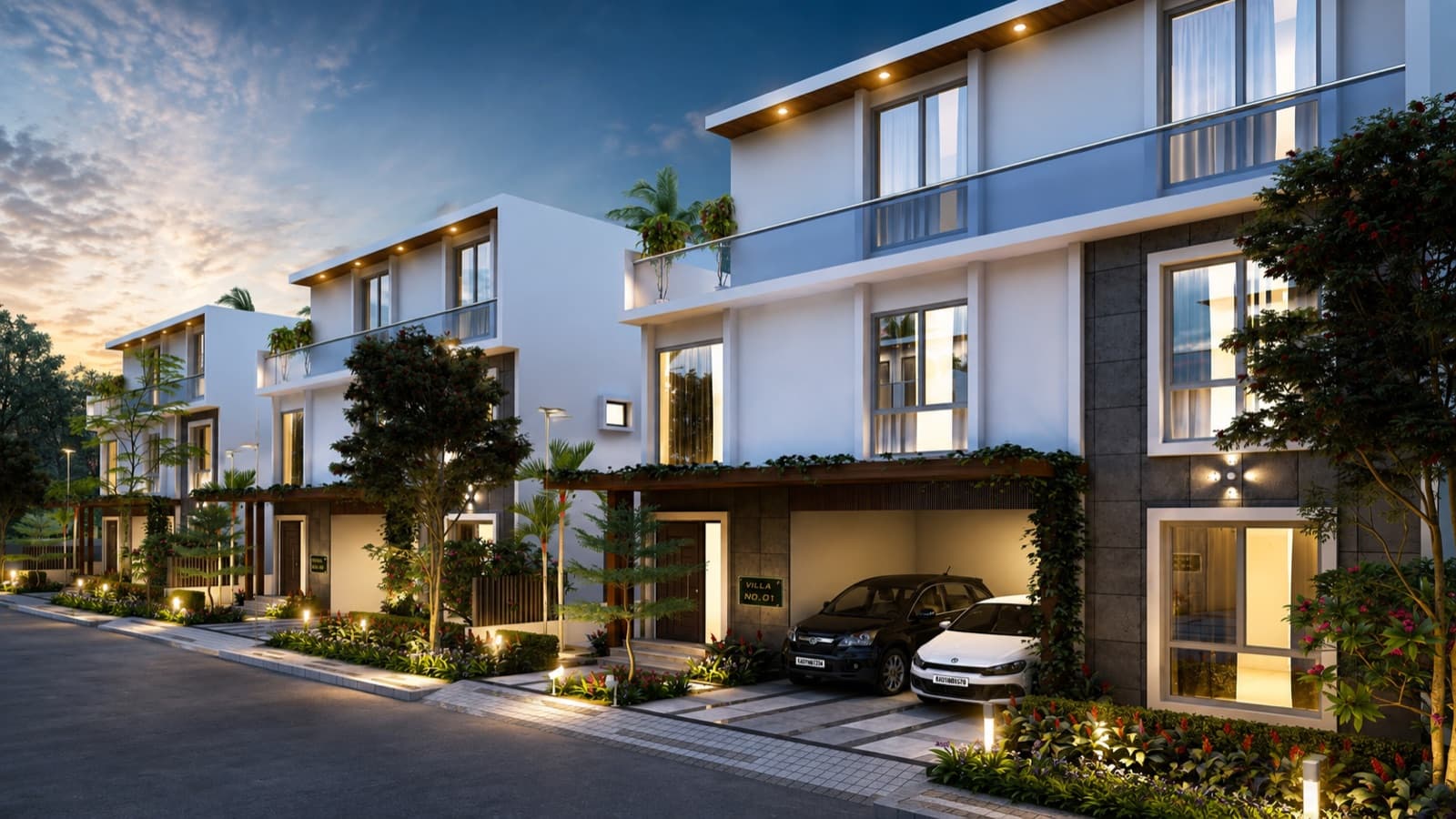 My Home Ankura Villas aerial master plan view