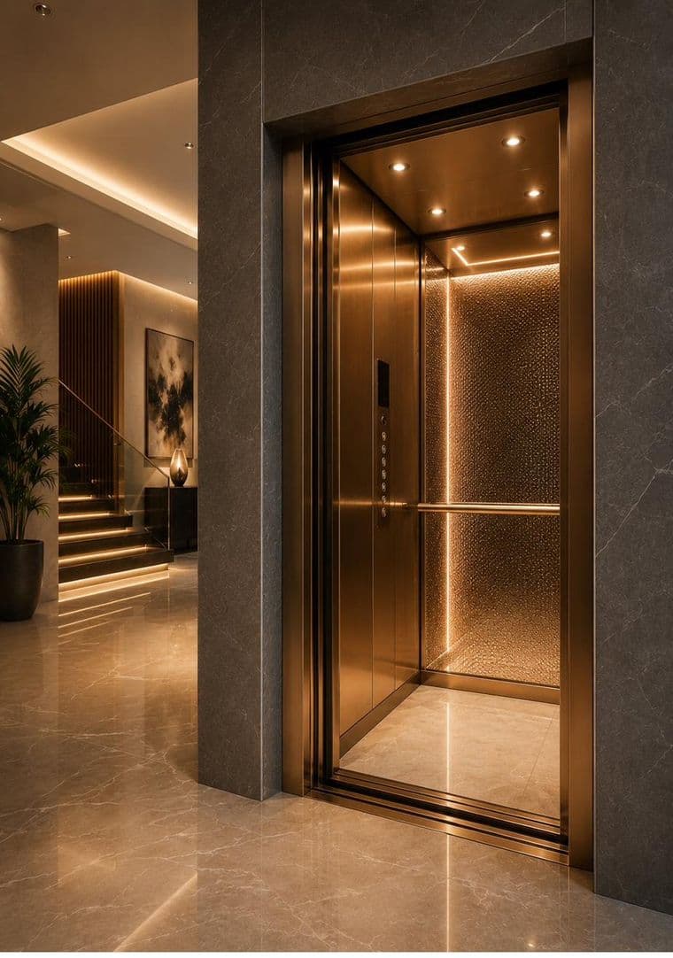 SL Series home elevator installation