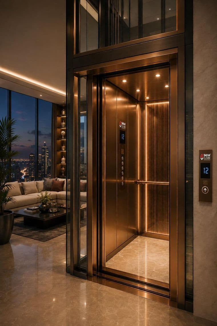 RMG Series elevator cabin interior